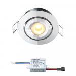 Creelux LED Einbaustrahler | Warm Weiß | 3 Watt | Dimmbar | Kippbar L10010